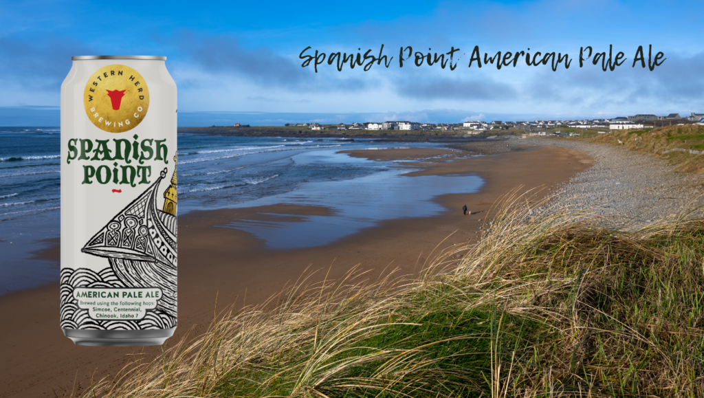Spanish Point American Pale Ale on the Beach