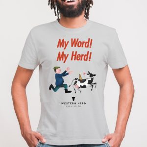 My Word, My Herd - Short sleeve unisex T-Shirt (Grey)