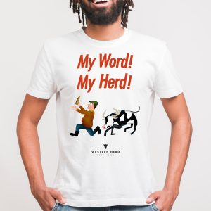 My Word, My Herd - Short sleeve unisex T-Shirt (grey)