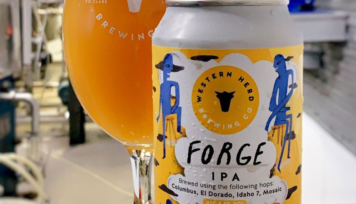 Forge beer can and glass