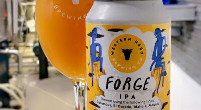Forge beer can and glass