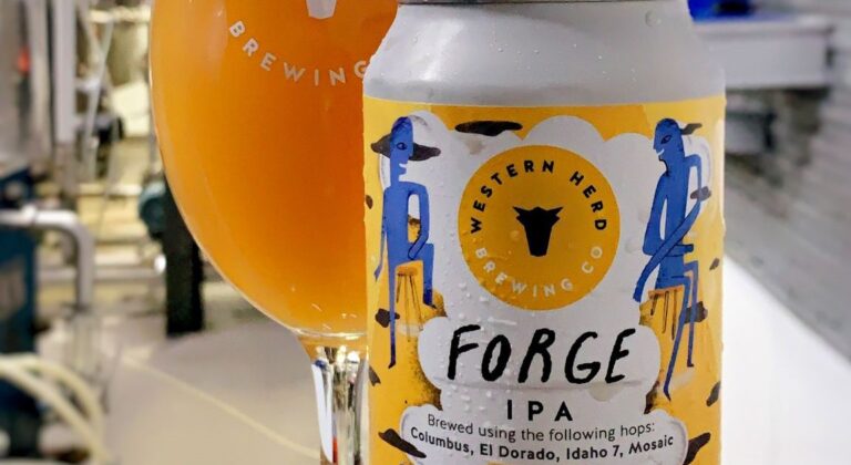 Forge beer can and glass