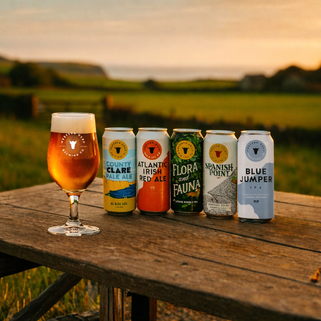 Western Herd Mixed Case Beer with Glasses