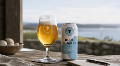 Western Herd Blue Jumper IPA Stemmed Glass